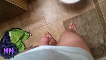 Preview 2 of Wife Fuck With Servant - Step Son Has To Jerk Off In The Shower Cause Step Sis Is On a Date Night (Preview)
