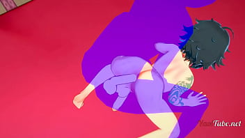 Preview 3 of Voyuer Hot Spring - Genshin Impact Yaoi Xiao Fucked