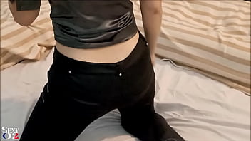 Preview 1 of Xxx Marta - 1970 - French Amateur Slut,  Black Leather Pants,  Satin White Panties,  Satin Purple Thong,  Satin Grey Shirt,  Heels,  Doggy Style,  Deepthroat,  Ass to Mouth,  Dirty Talk
