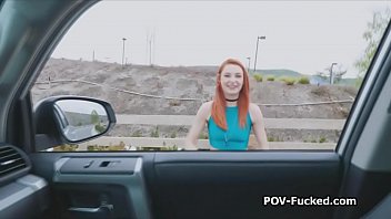 Preview 1 of Angelica Barnes - Playful and horny redhead teen pov fucks on her first casting