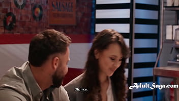 Preview 1 of Mmff Bisexual Couples Foursome - Who Needs a Milkshake When You Can Have A Sneaky Cock Shake Under The Table?