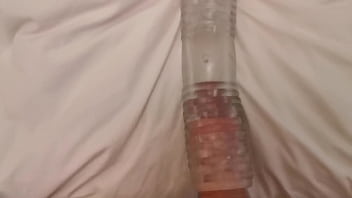 Preview 2 of 14to18 Sex Video - Fucking see-through fleshlight
