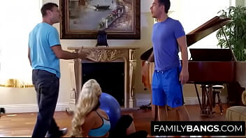 Preview 1 of Maid Servant Fuck - FamilyBangs.com ⭐ Phoenix Marie Double Banged by Husband and her Trainer,  Mick Blue,  Mr Pete