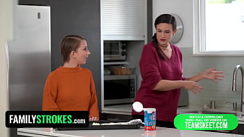 Preview 1 of Big Load Of Sara - FamilyStrokes - Hot Teen Let Her Stepsisters Sugardaddy Fuck Her Too To Reap All The Benefits