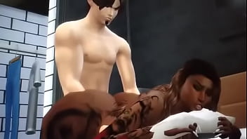 Preview 3 of Dad And Sis Fuck - The hot x Sims 4  Amanda gets her ass destroyed hot animation SFM