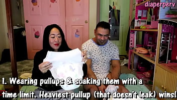 Preview 1 of Woman First Bbc - Adult diaper games for parties!