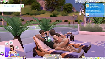 Preview 2 of Taboo Sex Ali - Comendo Minha Prima Gata na Casa da Piscina The Sims 4