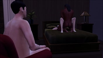 Preview 4 of Phulbanisex - Cuckold watches his wife get fucked by a black man