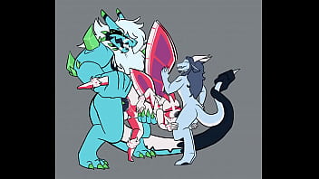 Preview 4 of Mff Cam Girl Niki Skyler - Sakuroma gets spitroasted
