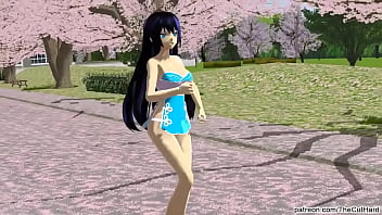 Preview 4 of Korean Massange - Girls - Small Blue Dress Strip No Panty