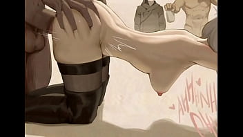 Preview 3 of Old Puti - ( NIER AUTOMATA ) 2B ES FOLLADA POR DOS HOMBRES,  DICIENDO QUE COMO ES EL SEXO ENTRE EL HOMBRE Y LA MUJER .. SIN PENSARLO LA TOMAN Y LE DEMUESTRA EL VERDADERO SEXO. SUB ESPA&Ntilde_OL