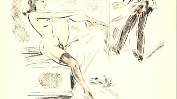 Preview 1 of Incendiary Lani Maru - vintage erotic drawings