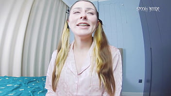 Preview 1 of Futanari Impregnation - Tease &amp_ Denial: Stepdad persuaded his cute ponytailed stepdaughter to suck his big dick and swallow all his cum!