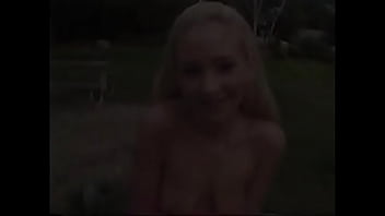 Preview 1 of Brockway Pa - Sexy young blonde in a pink tank top takes her lover&#039_s excited cock in her wet pussy and then sucks him and gets cum