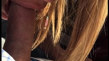 Preview 4 of Water Boots - Wife sucks cock outdoors!