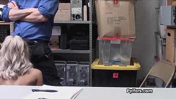 Preview 4 of Dirty And Hard Cock Fuck - Pounding crazy hot blonde break in suspect at the office