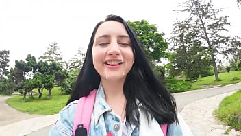 Preview 3 of Dog Fort Network Com New 2018 - Eva Brooks is Cum slut who expose her self in Public