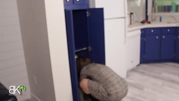 Preview 1 of Xxx Bangladeshi Vidio - I got my BIG ASS STUCK in the cabinet and my hubby FUCKS me and CREAMPIES ME!