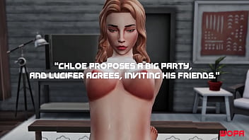 Preview 1 of Fisting Sex Uykuda - [TRAILER] CHLOE HAVING SEX WITH LUCIFER WHILE EVERYTHING CATCHES FIRE