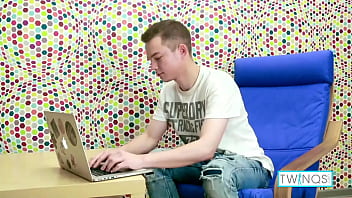 Preview 1 of Porn Taisiya Karpenko - Ethan Strips &amp_ Jerks Off After Had Watched His Laptop For A While!