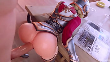 Preview 3 of Kendra Lust Towel Bath - Mercy overwatch