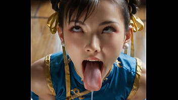 Preview 4 of British Homemade Porn Movies - Chun-Li ahegao face (Uncensored Hentai | AI)