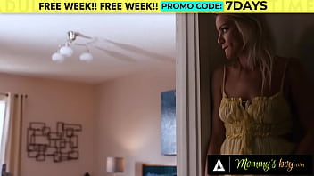 Preview 1 of Cutie Sex Abp353 - MOMMY&#039_S BOY - PAWG Blonde MILF Cherry Kiss Is Caught Ass Fingering Herself On Stepson&#039_s Porn