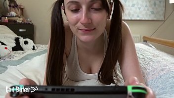 Preview 1 of Creampie Ass Vent - Preview: Step sister fucked by step brother for stealing games console
