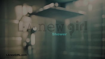 Preview 1 of Valantina Nappi Rough - Lovely teen brunette took a shower