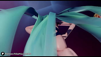 Preview 2 of Suni Livin 4gp - Tomoare Dance - Hatsune Miku &amp_ Kagamine Rin Swimsuit | Vocaloid MMD