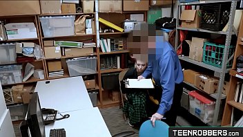 Preview 1 of Milfs Rimjob - Petite Teen Lier Lexi Lore Get Banged in a Officer&#039_s Desk - Teenrobbers.com