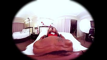 Preview 2 of Mon Me Con - VR Porn - Catalina Cruz oiled up big breasts jiggling while finger banging