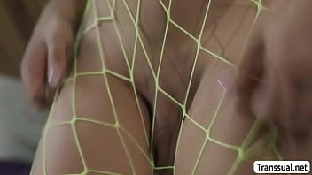 Preview 1 of Porn Milf Hos - Busty TS gives her neighbor the time of his life
