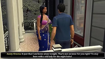 Preview 2 of Pammi Mehul Mehi - Busty Aunty Shweta in a Saree - Vol 1 Part 1