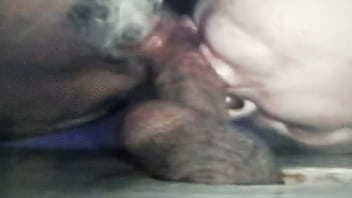 Preview 3 of Kannada Wife Xnxx Video - Her and I sharing his cock and balls thru a gloryhole