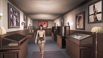 Preview 3 of Lady Fake Tits Lips - Fallout 4 Strip Secretary Fashion