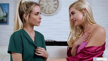 Preview 3 of Xexx Japansgirl - Steamy hot lesbian sex with a nurse and her pretty roomie - Aiden Ashley and Kenzie Anne