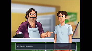 Preview 1 of Girl 4eyes - Summertime Saga Cap 28 - follando con la esposa de mi jefe y corriendome dentro de ella