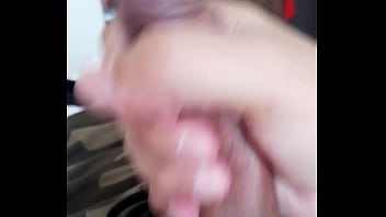 Preview 3 of Iranians Big Bosom - Jacking off my uncircumcised cock,  closeup,  cumming. June 5,  2024.
