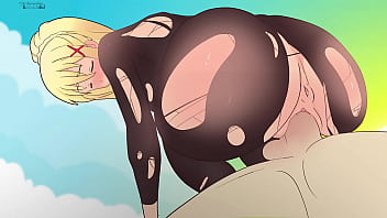 Preview 2 of Familly Dtro - Darkness lured Kazuma with torn tights in a dog pose,  and he fucked her from behind !Hentai, Cartoon, Parody, KonoSuba: God&#039_s Blessing on This Wonderful World !