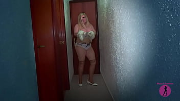 Preview 4 of Nepali Sexnenepali - Busty Musa Libertina dances in sexy white lingerie
