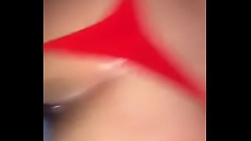 Preview 1 of Fuck My Tits Cum Audience - Fuck me in my red fishnets