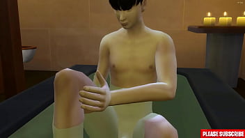 Preview 1 of Gf Vala Bf - Asian step-mom Helping stepson Masturbate In The Bath || step-mom Catches Her step-son Masturbating