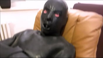 Preview 3 of Feet Sax Hd - 077 Escape proof packed in heavy rubber straitjacket.