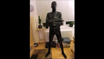 Preview 1 of Feet Sax Hd - 077 Escape proof packed in heavy rubber straitjacket.