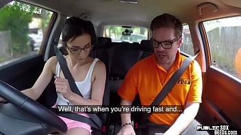 Preview 2 of Sxeye Video - Cardriving nerdy eurobabe blows after doggystyle sex