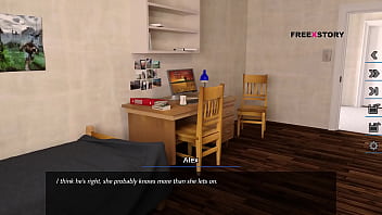 Preview 1 of Baby Sex Tea Lane - Dreams Of Desire - Alex Watching Jenna While She Changing her dress &amp_ Landlady Fingering jenna in dreram world