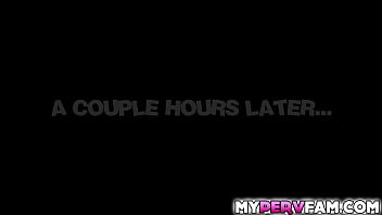 Preview 2 of Step Dadie - Shay Sights gets aroused hearing her stepson doing phone sex and comes into his room make him feel the real thing