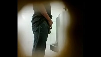 Preview 3 of Neighbour Red Dress - urinal spy