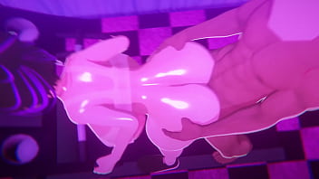 Preview 2 of Black Phudi Gand Sex - [AnkiiMMD]淫乱健身房，一边运动一边内射